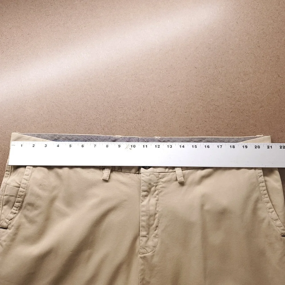 Tommy Bahama Boracay Flat Front Chino Pants Men 42x30 Khaki Tan Stretch Island